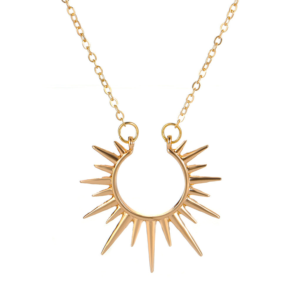 Sunflower Necklace Retro  Clavicle Chain Fashion Creative Jewelry Women