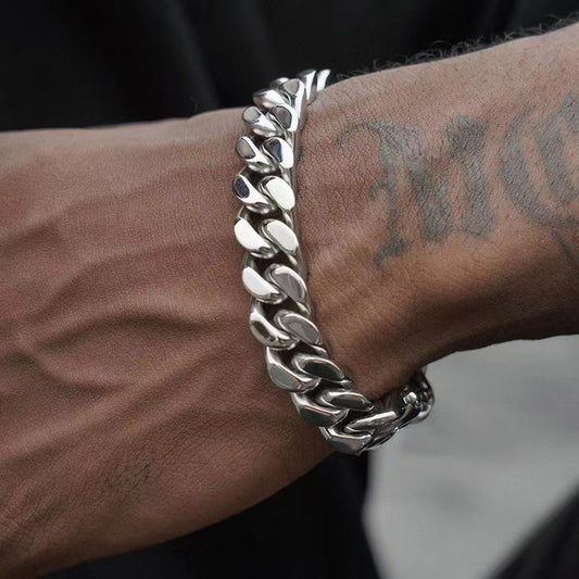 Fashion Personality Cuban Chain Bracelet Men